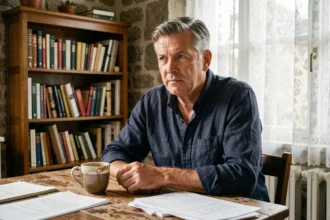 Dominique Pinon dans son appartement parisien, ambiance intime et vie quotidienne entre deux tournages